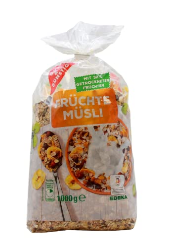 Gut & Günstig Früchte Müsli, 5er Pack (5 x 1 kg) von Gut und Günstig