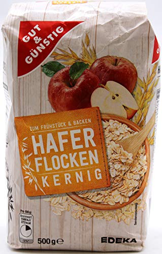 Gut & Günstig Haferflocken kernig, 15er Pack (15 x 500g) von Gut & Günstig