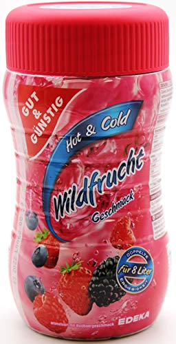 Gut & Günstig Hot & Cold Instantteegetränkgranulat Wildfrucht, 6er Pack (6 x 400g) von Gut & Günstig