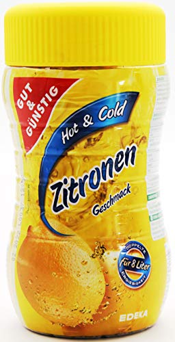 Gut & Günstig Hot & Cold Instantteegetränkgranulat Zitrone, 12er Pack (12 x 400g) von Gut & Günstig
