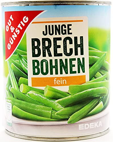 Gut & Günstig Junge Brechbohnen fein, 12er Pack (12 x 455g) von Gut und Günstig