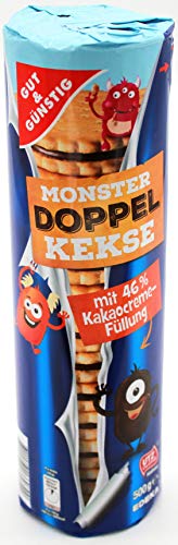 Gut & Günstig Monster Doppelkekse, 10er Pack (10 x 500g) von Gut & Günstig