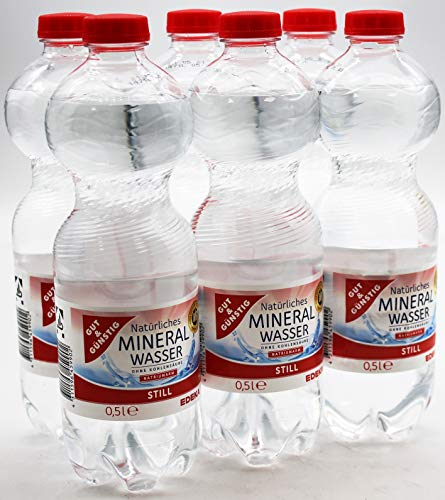 Gut & Günstig Natürliches Mineralwasser Still, 18er Pack (18 x 0.5 l) EINWEG von Gut & Günstig