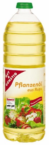 Gut & Günstig Pflanzenöl aus Raps Reich an natürlichem Vitamin E 1000ml von Gut & Günstig