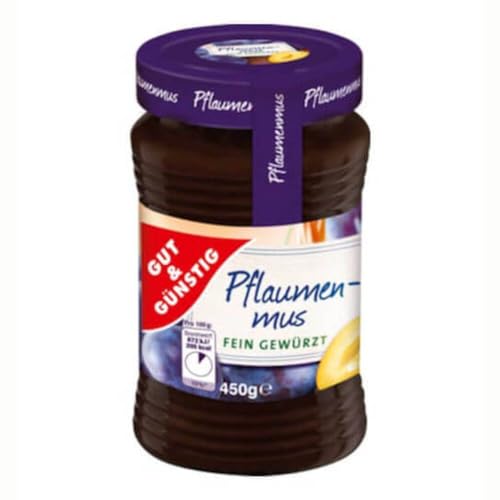 Gut und Günstig Pflaumenmus fein gewürzt 450g von Gut & Günstig