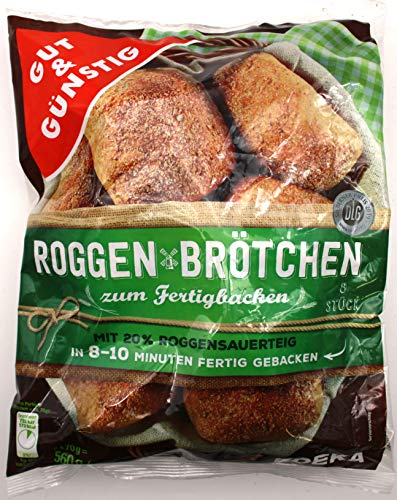 Gut & Günstig Roggenbrötchen, 12er Pack (12 x 560g) von Gut & Günstig