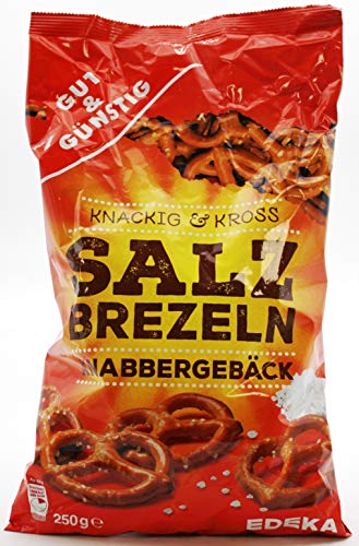 Gut & Günstig Salz Brezeln, 16er Pack (16 x 250g) von Gut & Günstig