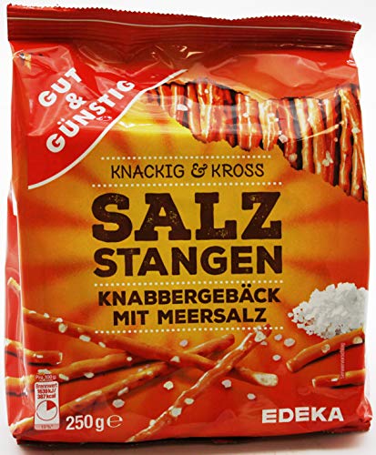 Gut & Günstig Salzstangen, 28er Pack (28 x 250g) von Gut & Günstig