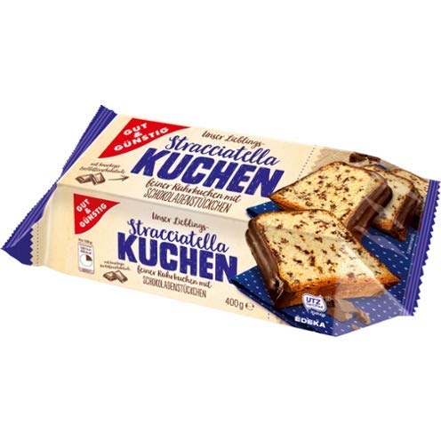 Gut & Günstig Stracciatellakuchen, 6er Pack (6 x 400g) von Gut & Günstig