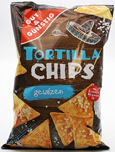 Gut & Günstig Tortilla Chips gesalzen, 10er Pack (10 x 300g) von YESMOO