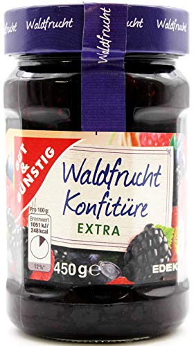 Gut & Günstig Waldfrucht Konfitüre Extra, 10er Pack (10 x 450g) von Gut & Günstig