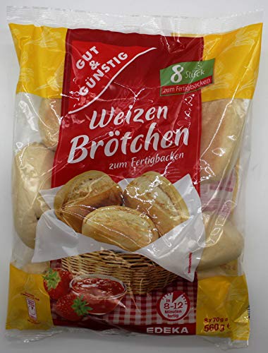 Gut & Günstig Weizenbrötchen, 6er Pack (6 x 560g) von Gut & Günstig