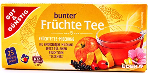 Gut & Günstig bunter Früchte-Tee, 16er Pack (16 x 75g) von Gut & Günstig