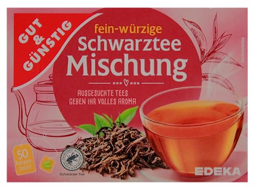 Gut & Günstig fein-würzige Schwarztee Mischung, 12er Pack (12 x 87.5g) von Gut & Günstig