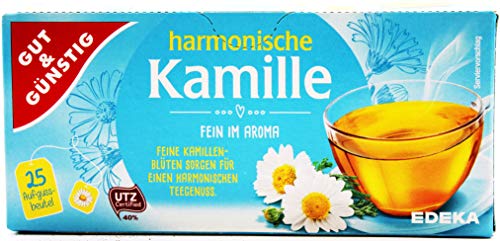 Gut & Günstig harmonische Kamille Tee, 16er Pack (16 x 37,5g) von Gut & Günstig