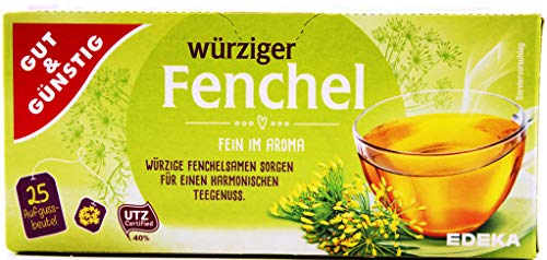 Gut & Günstig würziger Fenchel-Tee, 16er Pack (16 x 75g) von Gut & Günstig