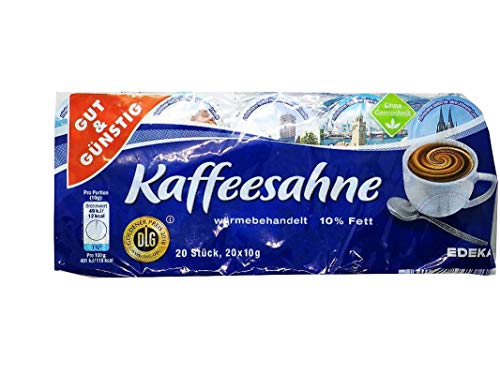 Kaffeesahne 20 x 10g GUT & GÜNSTIG 10% Fett von Gut & Günstig