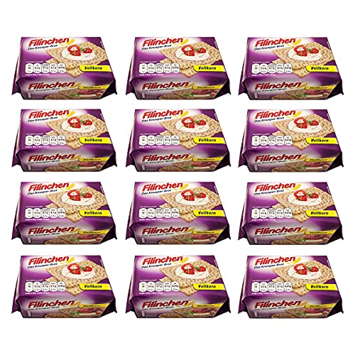 12er Pack Filinchen Das Knusper-Brot Vollkorn 12 x 75 g laktosefrei zuckerarm natriumarm 12er Pack Filinchen Das Knusper-Brot Vollkorn 12 x 75 g laktosefrei zuckerarm natriumarm von Gutena Nahrungsmittel GmbH