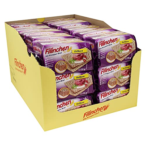 30er Pack Filinchen Das Knusper-Brot Vollkorn 30 x 75 g laktosefrei zuckerarm natriumarm 30er Pack Filinchen Das Knusper-Brot Vollkorn 30 x 75 g laktosefrei zuckerarm natriumarm von Gutena Nahrungsmittel GmbH