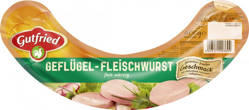 Gutfried Geflügel-Fleischwurst von Gutfried