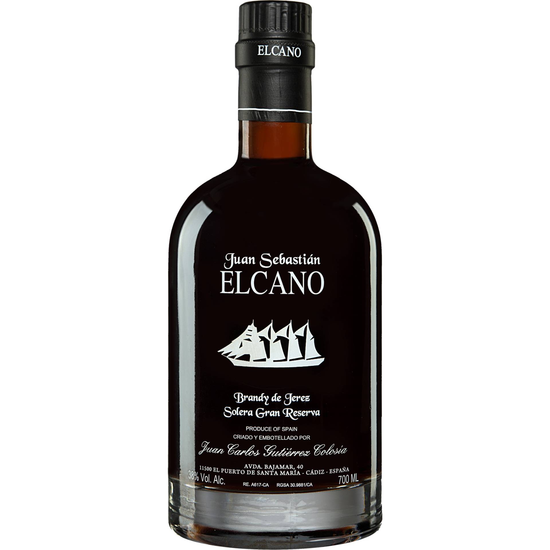 Brandy Gutiérrez-Colosía »Juan Sebastián Elcano« Solera Gran Reserva - 0,7 L. Gran Reserva 0.7L 38% Vol. Brandy aus Spanien Brandy Gutiérrez-Colosía »Juan Sebastián Elcano« Solera Gran Reserva - 0,7 L. Gran Reserva 0.7L 38% Vol. Brandy aus Spanien von Gutiérrez Colosía