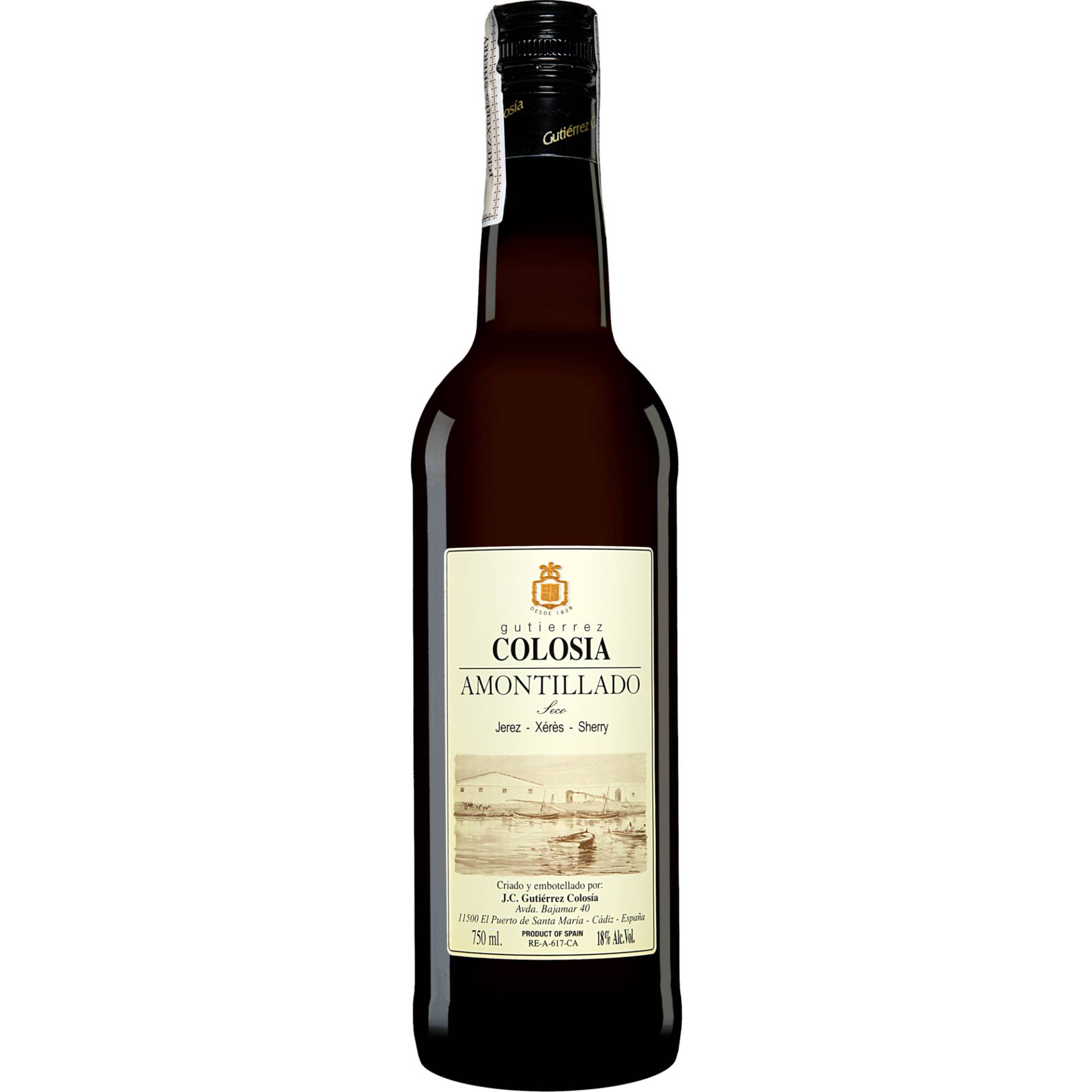 Gutiérrez-Colosía Amontillado Seco 0.75L 18% Vol. Sehr Trocken aus Spanien Gutiérrez-Colosía Amontillado Seco 0.75L 18% Vol. Sehr Trocken aus Spanien von Gutiérrez Colosía