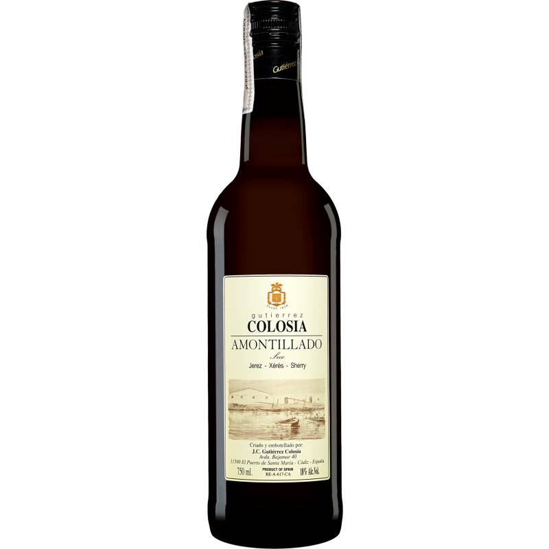 Gutiérrez-Colosía Amontillado Seco  0.75L 18% Vol. Sehr Trocken aus Spanien von Gutiérrez Colosía