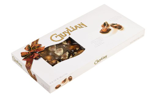 Guylian Meeresfrüchte Pralinen 500g – Original Premium Belgische Pralinen mit Nuss-Nougat Füllung und Marmorierung aus Zartbitter-, Vollmilch- und weißer Schokolade (1 x 500g) von GuyLian