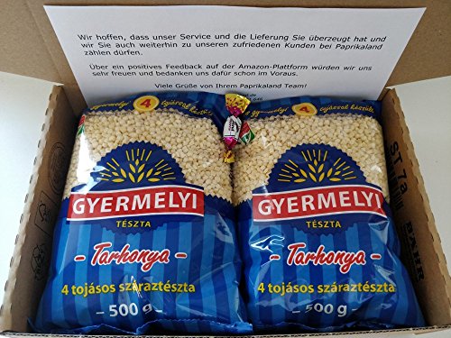 1kg Eiergraupen mit 4 Eiern Nudel aus Ungarn Tarhonya Doppelpack 2 x 500g von Gyermelyi