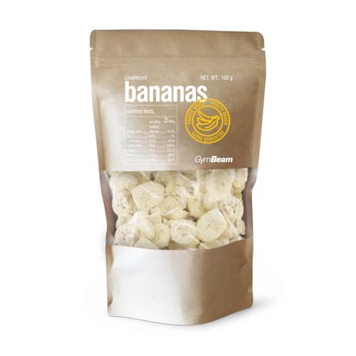 GymBeam Gefriergetrocknete Bananen - Gefriergetrocknete Früchte, maximale Nährstoffe & Geschmack, ohne Zusatzstoffe & Zuckerzusatz, perfekt knusprig & haltbar, ideal für Snacks & Desserts, 100 g GymBeam Gefriergetrocknete Bananen - Gefriergetrocknete Früchte, maximale Nährstoffe & Geschmack, ohne Zusatzstoffe & Zuckerzusatz, perfekt knusprig & haltbar, ideal für Snacks & Desserts, 100 g von GymBeam