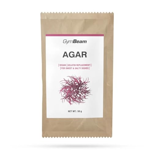 GymBeam Agar Agar - Pflanzliche Gelatine-Alternative, Agar Agar Pulver, Gelatineersatz aus Meeresalgen, ballaststoffreich, geruchlos, ideal für Desserts, geeignet für Vegetarier & Veganer, 50 g GymBeam Agar Agar - Pflanzliche Gelatine-Alternative, Agar Agar Pulver, Gelatineersatz aus Meeresalgen, ballaststoffreich, geruchlos, ideal für Desserts, geeignet für Vegetarier & Veganer, 50 g von GymBeam