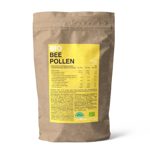 GymBeam BIO Bienenpollen Körner - Hochwertige Bienenpollen mit hohem Proteingehalt, Bio Blütenpollen für Muskelwachstum, Knochengesundheit & Immunsystem, ideal für Porridge & Smoothies, 100 g von GymBeam