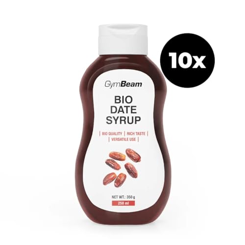 GymBeam BIO Dattelsirup - Ein gesunder Zucker-Ersatz aus BIO-Datteln, ohne Zusätze, köstlich süßes Aroma, ideal für Desserts, Getränke und Frühstück, weniger Kalorien als Zucker, 10 x 250 ml GymBeam BIO Dattelsirup - Ein gesunder Zucker-Ersatz aus BIO-Datteln, ohne Zusätze, köstlich süßes Aroma, ideal für Desserts, Getränke und Frühstück, weniger Kalorien als Zucker, 10 x 250 ml von GymBeam