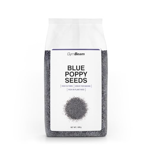 GymBeam Blauer Mohn - Mohn zum Backen, ganze ölige Samen, reich an Ballaststoffen & Protein, traditionelles Grundnahrungsmittel, ideal für Desserts, Smoothies & vegane Milch, 500 g GymBeam Blauer Mohn - Mohn zum Backen, ganze ölige Samen, reich an Ballaststoffen & Protein, traditionelles Grundnahrungsmittel, ideal für Desserts, Smoothies & vegane Milch, 500 g von GymBeam