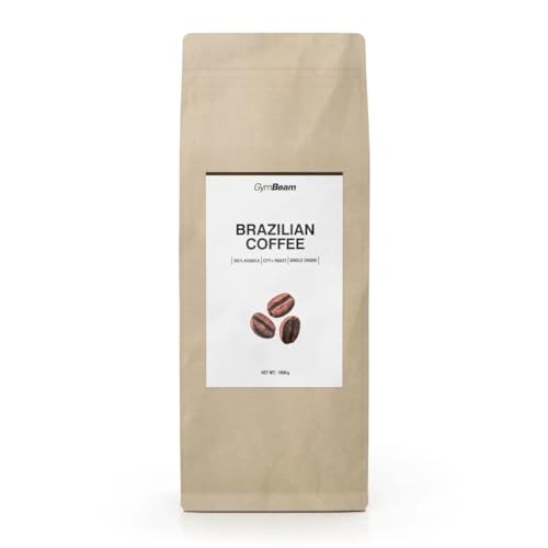 GymBeam Brasilianischer Kaffee - Ganze Kaffeebohnen, brasilianische Kaffeebohnen, fruchtiger Geschmack mit Schokoladennote, 100% Arabica, mittel geröstet, ideal für Espresso & Filterkaffee, 1000 g GymBeam Brasilianischer Kaffee - Ganze Kaffeebohnen, brasilianische Kaffeebohnen, fruchtiger Geschmack mit Schokoladennote, 100% Arabica, mittel geröstet, ideal für Espresso & Filterkaffee, 1000 g von GymBeam