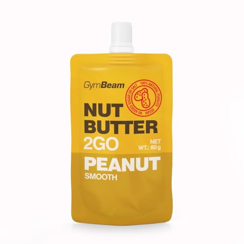 GymBeam Erdnussbutter 2GO - Praktische Erdnussbutter Quetschpackung mit Mundstück, Erdnussmus für Reisen & Wandern, Quelle gesunder Fette & Proteine, wiederverschließbar, Ballaststoffreich, 15 x 80 g GymBeam Erdnussbutter 2GO - Praktische Erdnussbutter Quetschpackung mit Mundstück, Erdnussmus für Reisen & Wandern, Quelle gesunder Fette & Proteine, wiederverschließbar, Ballaststoffreich, 15 x 80 g von GymBeam