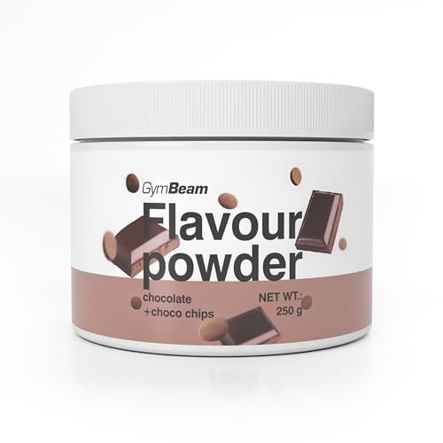 GymBeam Flavour Pulver - leckere Geschmackspulver, hoher Ballaststoffanteil aus Zichorien, nur 10 Kalorien pro Portion, ideal zur Aromatisierung von Speisen (250 g, Chocolate with Chocochips) von GymBeam