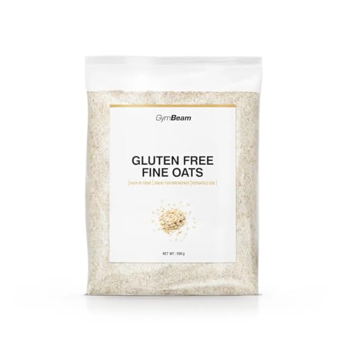 GymBeam Glutenfreie Haferflocken - Glutenfreier Hafer, fein gemahlen, hochwertig, reich an komplexen Kohlenhydraten & Ballaststoffen, Eiweißquelle, für Porridge, Desserts, Soßen & Suppen, vegan, 500 g GymBeam Glutenfreie Haferflocken - Glutenfreier Hafer, fein gemahlen, hochwertig, reich an komplexen Kohlenhydraten & Ballaststoffen, Eiweißquelle, für Porridge, Desserts, Soßen & Suppen, vegan, 500 g von GymBeam