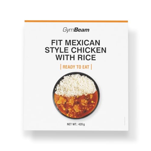 GymBeam Hähnchen mit Reis nach mexikanischer Art - Vollwertige Mahlzeit, saftiges Hähnchen mit Reis, ausgewogenes Nährwertprofil, ideal für Reisen und stressige Tage, verzehrfertig, 420 g GymBeam Hähnchen mit Reis nach mexikanischer Art - Vollwertige Mahlzeit, saftiges Hähnchen mit Reis, ausgewogenes Nährwertprofil, ideal für Reisen und stressige Tage, verzehrfertig, 420 g von GymBeam