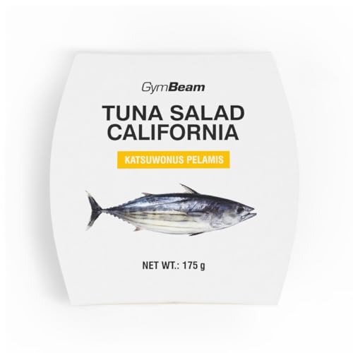 GymBeam Kalifornischer Thunfischsalat - Mit echtem Thunfisch, Mais, Erbsen, Karotten & Oliven, hoher Proteingehalt, ungesättigte Fettsäuren, gluten- & laktosefrei, 12 x 175 g von GymBeam