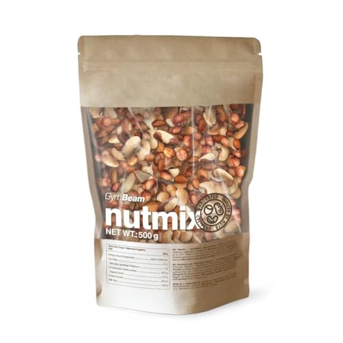 GymBeam Naturbelassener Nussmix - Nussmischung, enthält Mandeln, Haselnüsse, Paranüsse, Cashewnüsse und Erdnüsse, ohne Salz und Zuckerzusatz, Quelle für Protein und gesunde Fette, vegan, 500 g GymBeam Naturbelassener Nussmix - Nussmischung, enthält Mandeln, Haselnüsse, Paranüsse, Cashewnüsse und Erdnüsse, ohne Salz und Zuckerzusatz, Quelle für Protein und gesunde Fette, vegan, 500 g von GymBeam