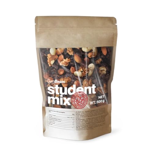 GymBeam Student Mix Nüsse Großpackung – natürlicher Nüsse Mix mit Mandeln, Cashew-, Hasel- und Walnüssen, Rosinen, Nussmischung ohne Zuckerzusatz/Salz, vegan, ideal für Joghurt & Desserts, 500 g GymBeam Student Mix Nüsse Großpackung – natürlicher Nüsse Mix mit Mandeln, Cashew-, Hasel- und Walnüssen, Rosinen, Nussmischung ohne Zuckerzusatz/Salz, vegan, ideal für Joghurt & Desserts, 500 g von GymBeam