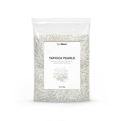 GymBeam Tapioka Perlen - Glutenfreie weiße Kugeln ohne Zucker oder Fett, vielseitig einsetzbar in der asiatischen Küche, perfekt für Puddings und als Verdickungsmittel, vegan, 500 g GymBeam Tapioka Perlen - Glutenfreie weiße Kugeln ohne Zucker oder Fett, vielseitig einsetzbar in der asiatischen Küche, perfekt für Puddings und als Verdickungsmittel, vegan, 500 g von GymBeam