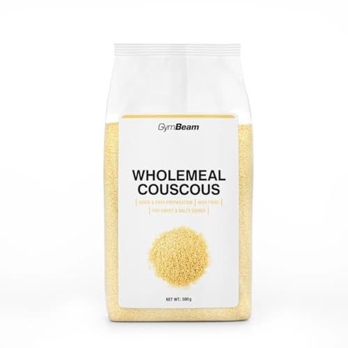 GymBeam Vollkorn-Couscous - Kornähnliche Pasta aus Weizengrieß, beliebte Alternative zu Beilagen, hoher Ballaststoffgehalt, Proteinquelle, ideal für Salate, Soßen, Suppen & Süßes, 500 g GymBeam Vollkorn-Couscous - Kornähnliche Pasta aus Weizengrieß, beliebte Alternative zu Beilagen, hoher Ballaststoffgehalt, Proteinquelle, ideal für Salate, Soßen, Suppen & Süßes, 500 g von GymBeam