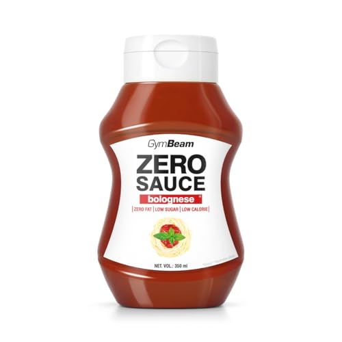 GymBeam ZERO SAUCE Bolognese - kalorienarme Bolognese Sauce, nur 16 kcal pro 100 ml, fettfrei, zuckerarm, köstlicher Geschmack, cremige Konsistenz, perfekt für Pasta, praktische Dosierung, 6 x 350 ml GymBeam ZERO SAUCE Bolognese - kalorienarme Bolognese Sauce, nur 16 kcal pro 100 ml, fettfrei, zuckerarm, köstlicher Geschmack, cremige Konsistenz, perfekt für Pasta, praktische Dosierung, 6 x 350 ml von GymBeam