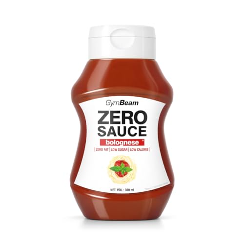 GymBeam ZERO SAUCE Bolognese - kalorienarme Bolognese Sauce, nur 16 kcal pro 100 ml, fettfrei, zuckerarm, köstlicher Geschmack, cremige Konsistenz, perfekt für Pasta (350 (1er per pack)) GymBeam ZERO SAUCE Bolognese - kalorienarme Bolognese Sauce, nur 16 kcal pro 100 ml, fettfrei, zuckerarm, köstlicher Geschmack, cremige Konsistenz, perfekt für Pasta (350 (1er per pack)) von GymBeam