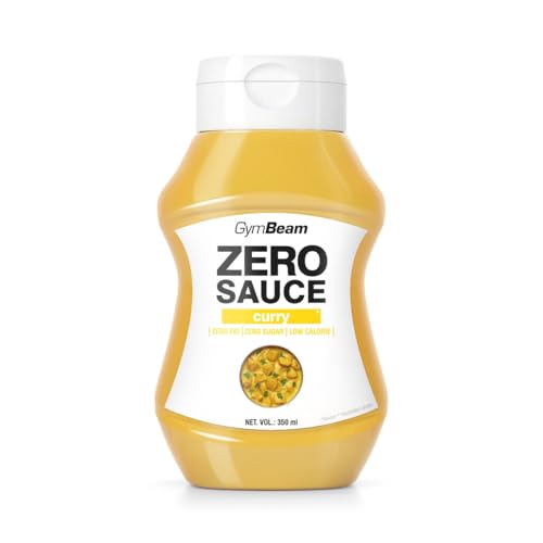 GymBeam ZERO SAUCE Curry - Leckere Sauce ohne Zucker und Kalorien, ideal für Diäten, süßlich-würziger Geschmack, orientalisches Aroma, fettfreie Sauce ohne Kalorien (350 ml (6er pack)) von GymBeam