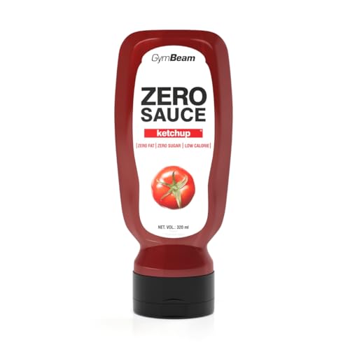 GymBeam ZERO SAUCE Ketchup - Ketchup ohne Zucker, nur 9 kcal pro 100 ml, fettfrei, cremig, vegan, Light-Sauce für Gemüse, Fleisch & Pasta, praktische Verpackung, kalorienarm (320 ml (1er pack)) GymBeam ZERO SAUCE Ketchup - Ketchup ohne Zucker, nur 9 kcal pro 100 ml, fettfrei, cremig, vegan, Light-Sauce für Gemüse, Fleisch & Pasta, praktische Verpackung, kalorienarm (320 ml (1er pack)) von GymBeam