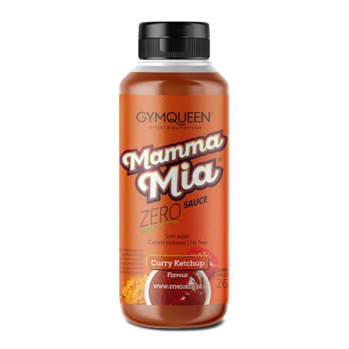 GymQueen Mamma Mia Zero Sauce, kalorienreduziert, ohne Fett & ohne Zuckerzusatz, zum Verfeinern von Gerichten oder als Salat-Dressing, vegetarisch, Curry Ketchup von GymQueen