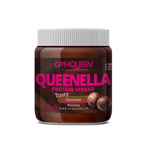 GYMQUEEN Queenella Schokolade 330g, Proteinaufstrich für Pancakes oder Brot, ohne Palmöl GYMQUEEN Queenella Schokolade 330g, Proteinaufstrich für Pancakes oder Brot, ohne Palmöl von GymQueen